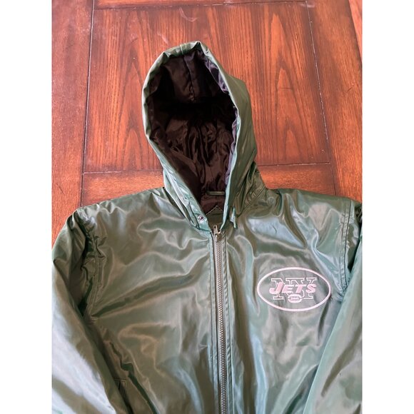 Vintage Play Football NFL NY Jets Youth Childrens Coat sz Medium 8/10 Boy Unisex - Picture 2 of 7